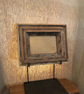 Recycled Wood Photo Frame 11&quot; x 8.5&quot;T