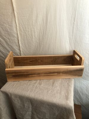 Rectangle Recycled Wood Garden Trug Lg