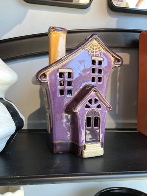 Ceramic Halloween Tealight House Lg III