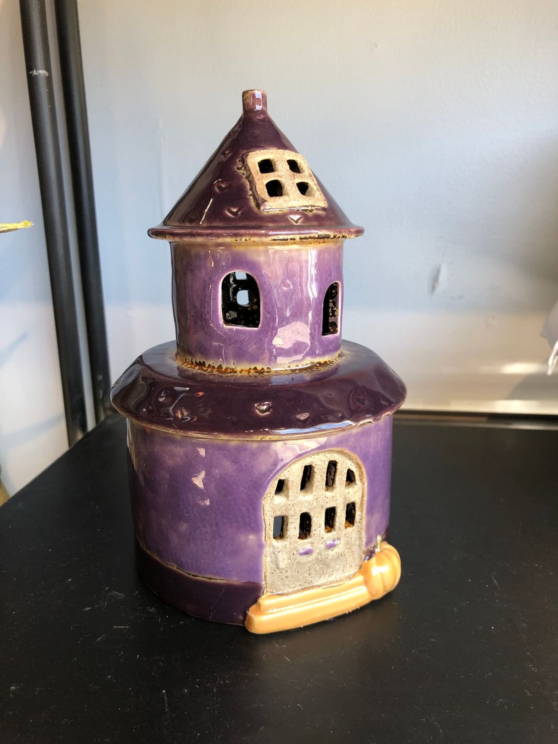 Ceramic Halloween Tealight House Sm