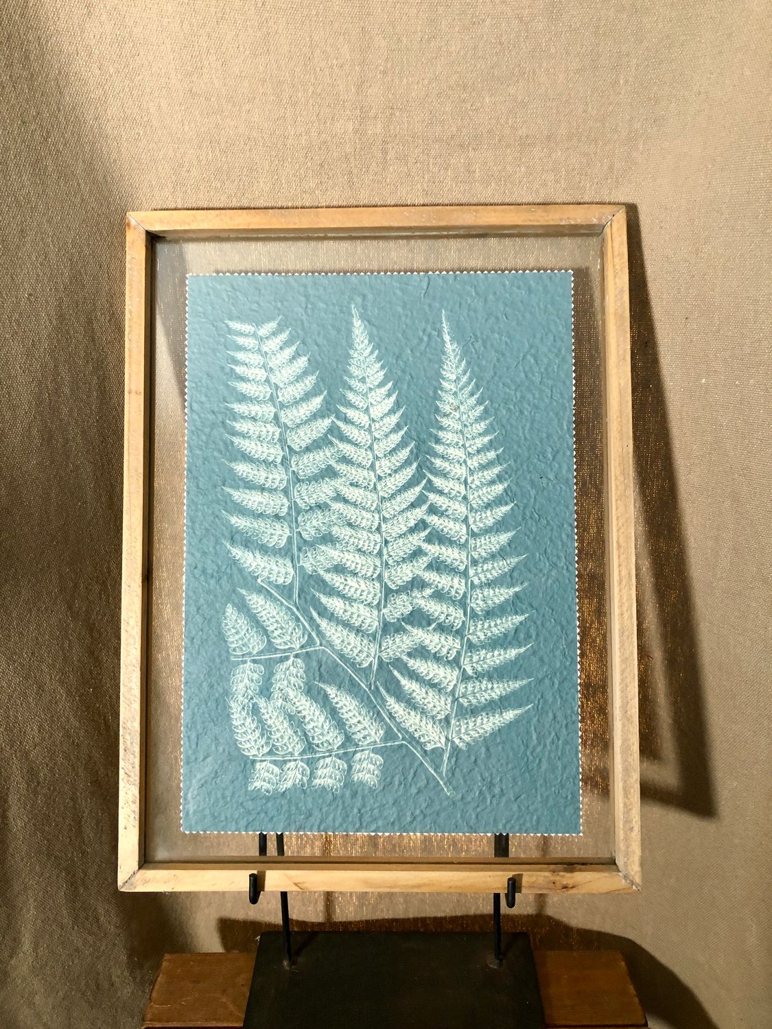 Fern Print Under Glass I