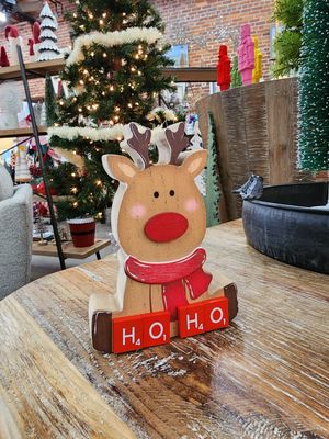 Ho Ho Scrabble Reindeer Décor 4&quot;L x 5.5&quot;H