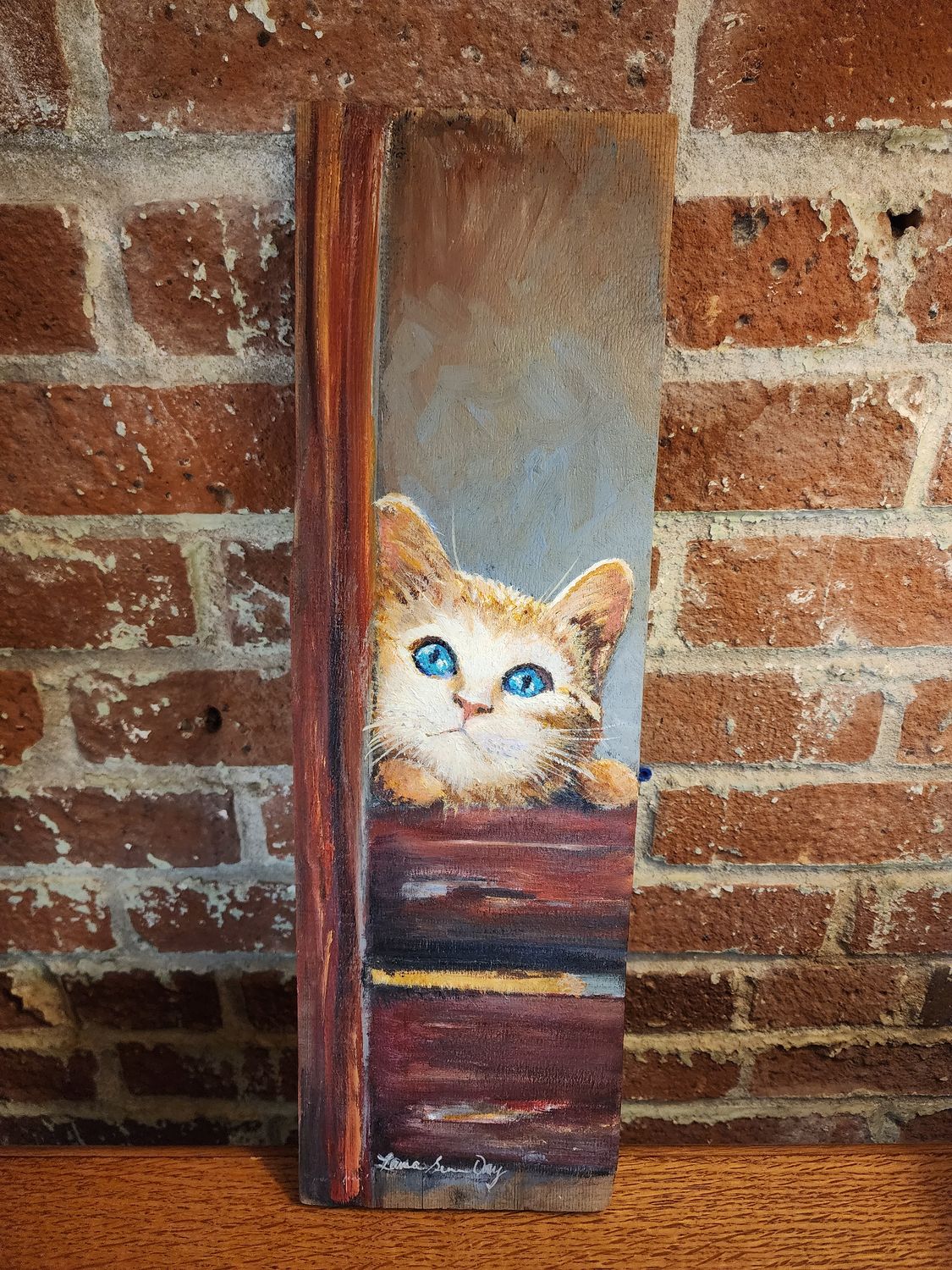 Repurposed Wood - Kitty Cat 5.75&quot; x 18&quot;T