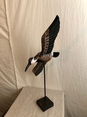 Flying Wooden Bird on Stand