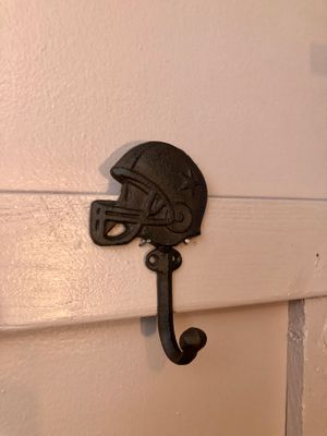 Football Helmet Wall Hook - Brown