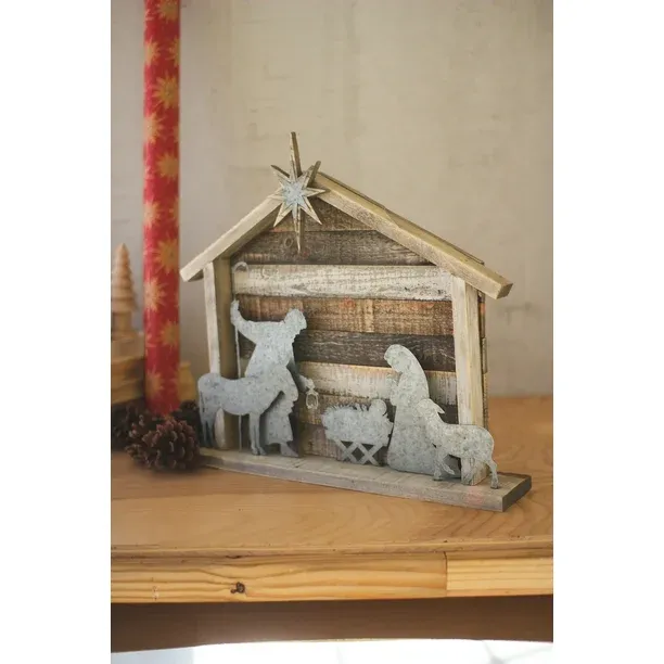 Wood &amp; Metal Nativity