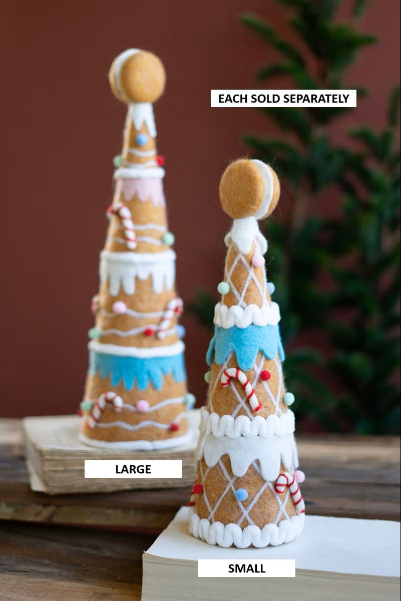 Felt Gingerbread Christmas Tree Lg