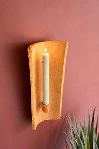 Clay Roof Tile Taper Candle Sconce