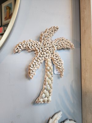 Palm Tree - Annulus &amp; Brown Nassa  Wall Decor