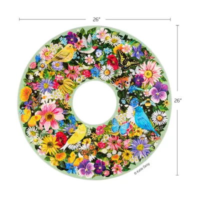 Spring Floral Wreath Puzzle - 1000 Piece