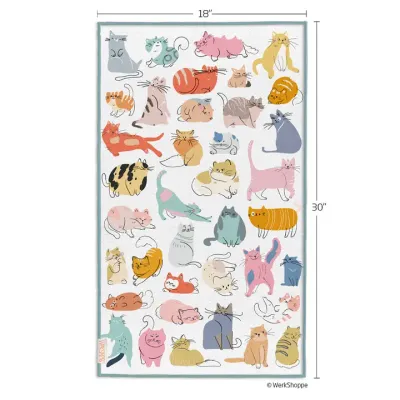 Microfiber Towel - If Cats Could Talk