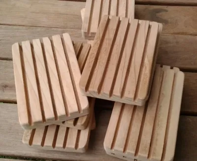 NC Cedar Wood Soap Dish