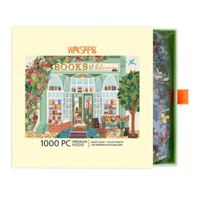 Books &amp; Blooms Puzzle - 1000 Pieces