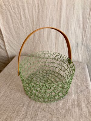 Iron Easter Basket Green Iron Easter Basket Green