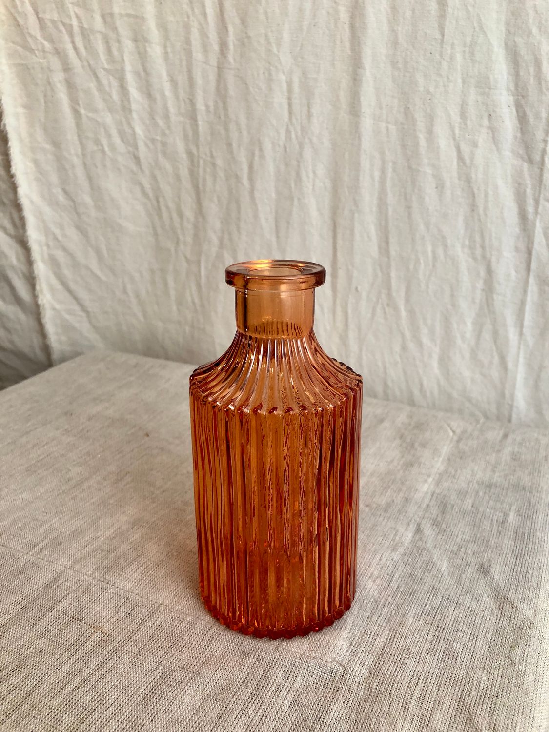 Mini Glass Vase 5.5&quot; Orange