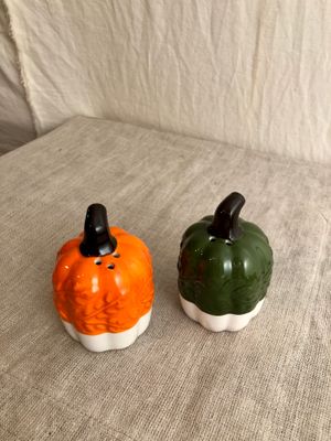 Harvest Pumpkin Salt &amp; Pepper Shakers