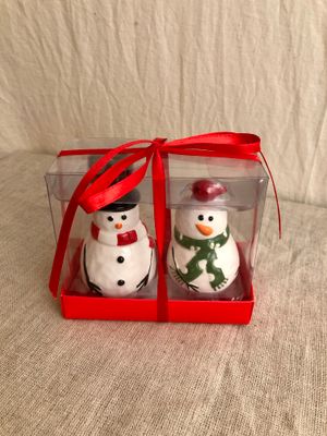 Whimsy Snowman Salt &amp; Pepper Shakers