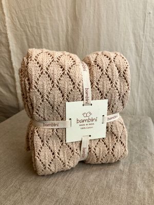 Handmade Baby Blanket - Tan