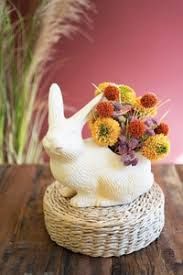Terracotta Rabbit Planter - White