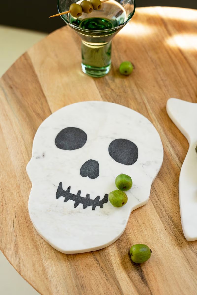 Skull Marble Cheese Board