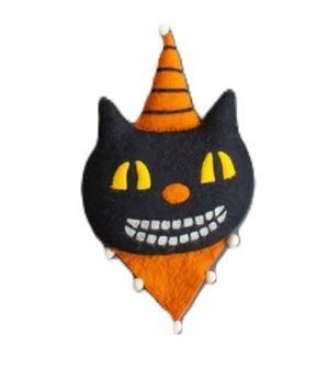 Felt Halloween Wall Hanging - Cat