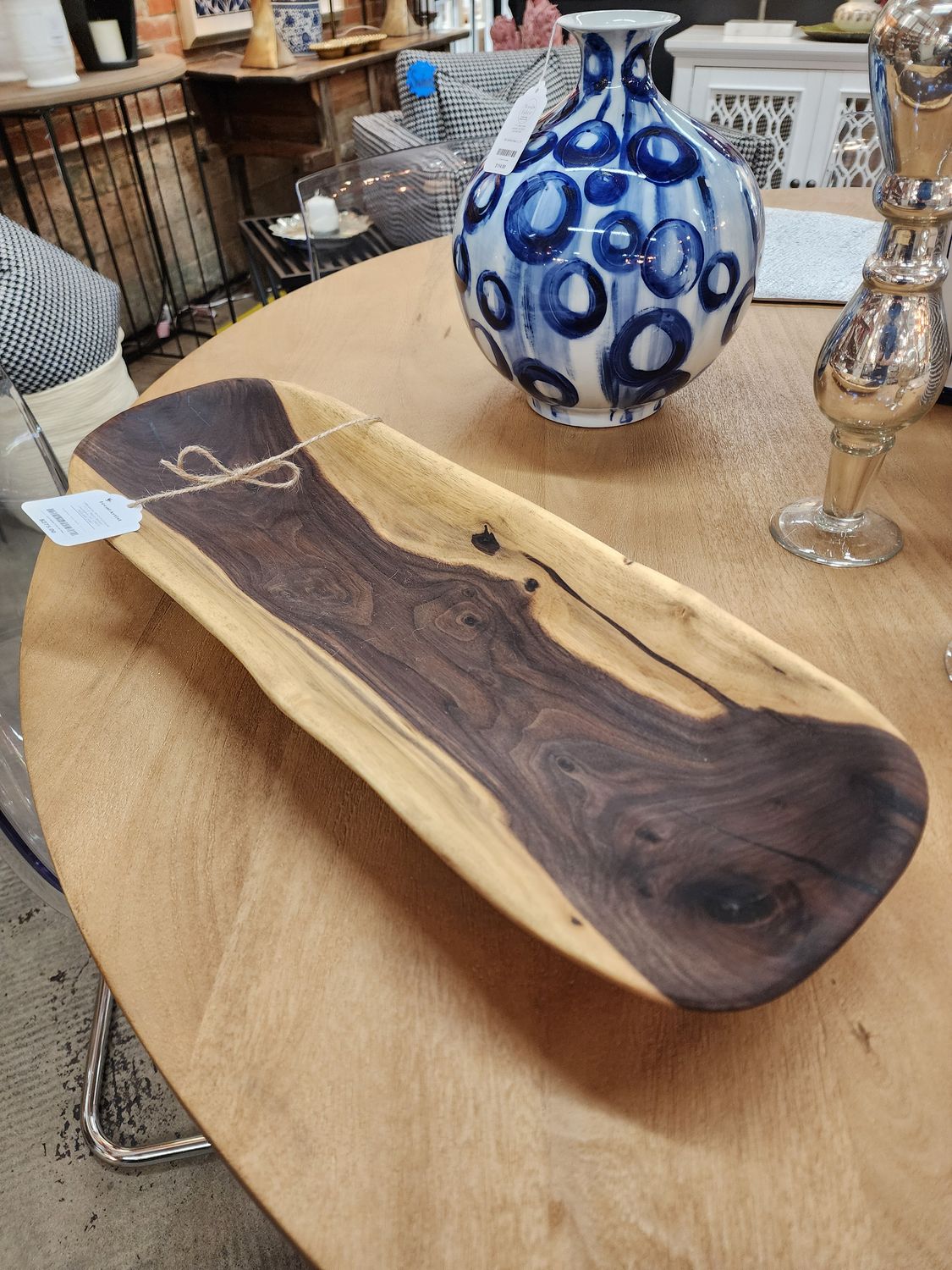 Dough Bowl - Black Walnut - 25&quot; x 8.5&quot;