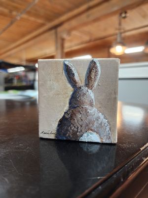 Brown Bunny - 3&quot; x 3&quot;