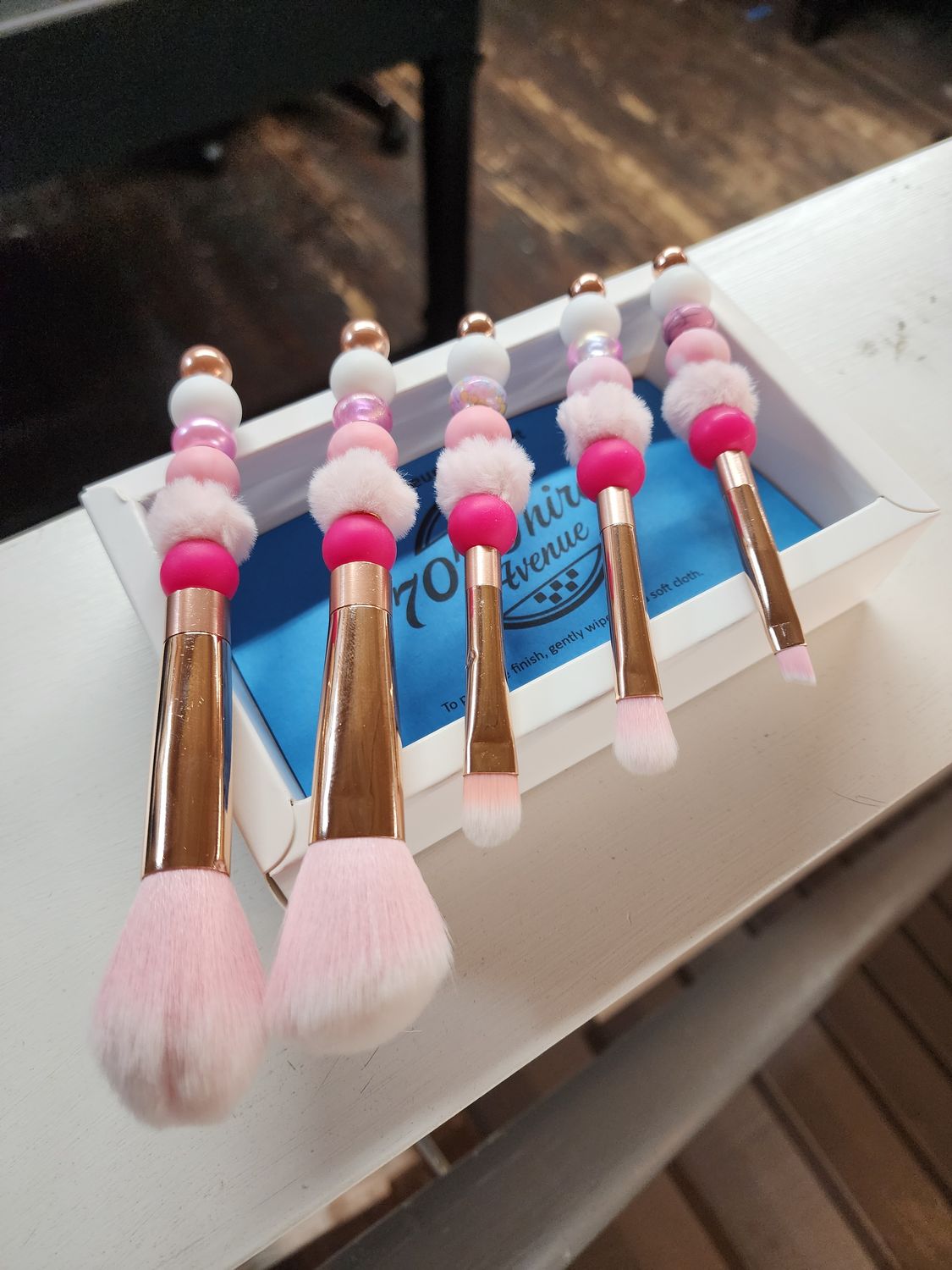 Make Up Brushes - Pink Fuzzy