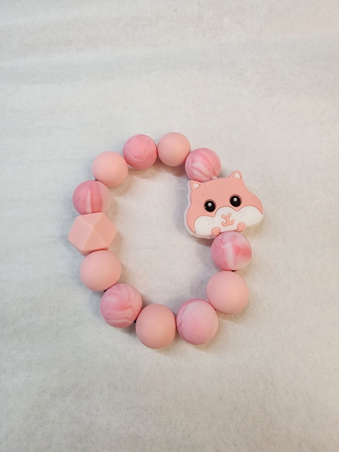 Baby Teether - Hamster Pink