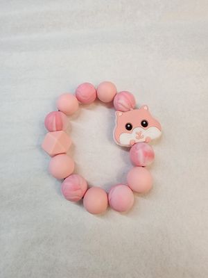 Baby Teether - Hamster Pink