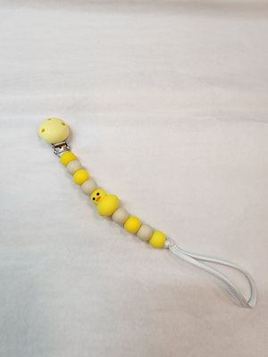 Pacifier Clip - Yellow Duck