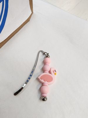 Beaded Bookmark - Flamingo