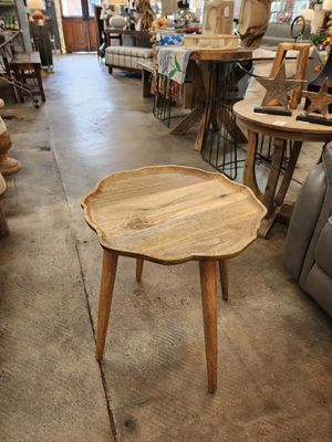 Organic Wooden Accent Table