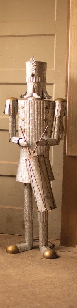 Life Size Christmas Tin Soldier w/Drum