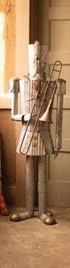 Life Size Christmas Tin Soldier w/Trumpet