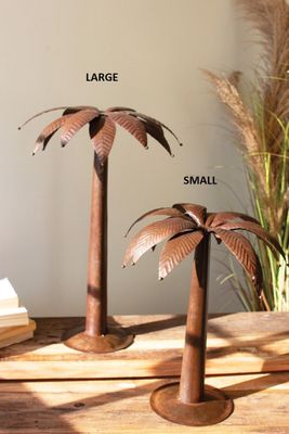 Rustic Metal Palm Tree Sm