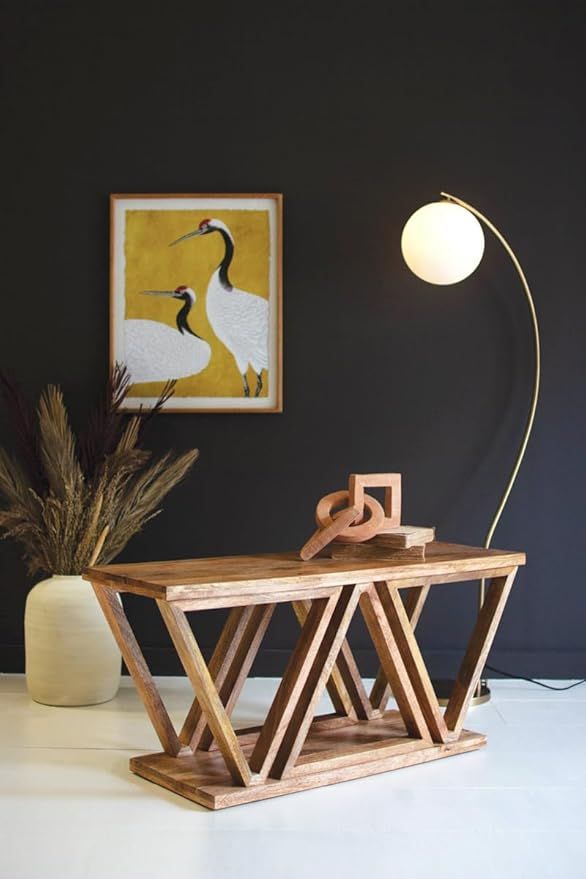 Wooden Triangle Bench