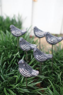 Black Bird Plant Stake