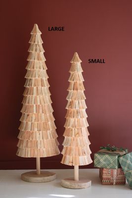 Fir Wood Petals Christmas Tree Lg