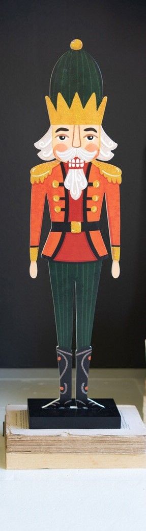 Painted Wooden Nutcracker Green Pants Painted Wooden Nutcracker Green Pants