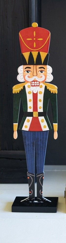 Painted Wooden Nutcracker Blue Pants