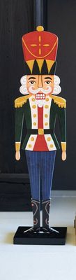 Painted Wooden Nutcracker Blue Pants
