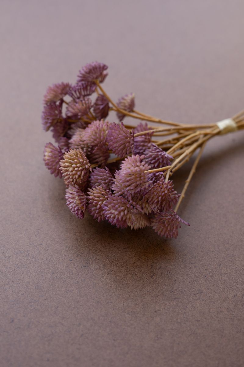 Bundle of 6 Artificial Mini Flowers - Purple
