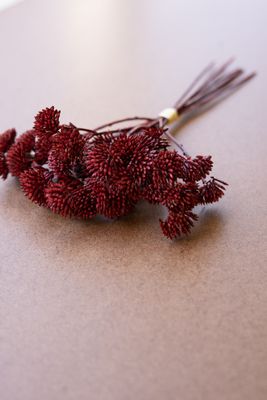 Bundle of 6 Artificial Mini Flowers - Rust