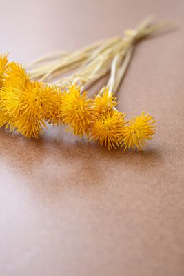 Bundle of 6 Artificial Mini Flowers - Yellow