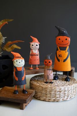 Painted Iron Scarecrow Lg