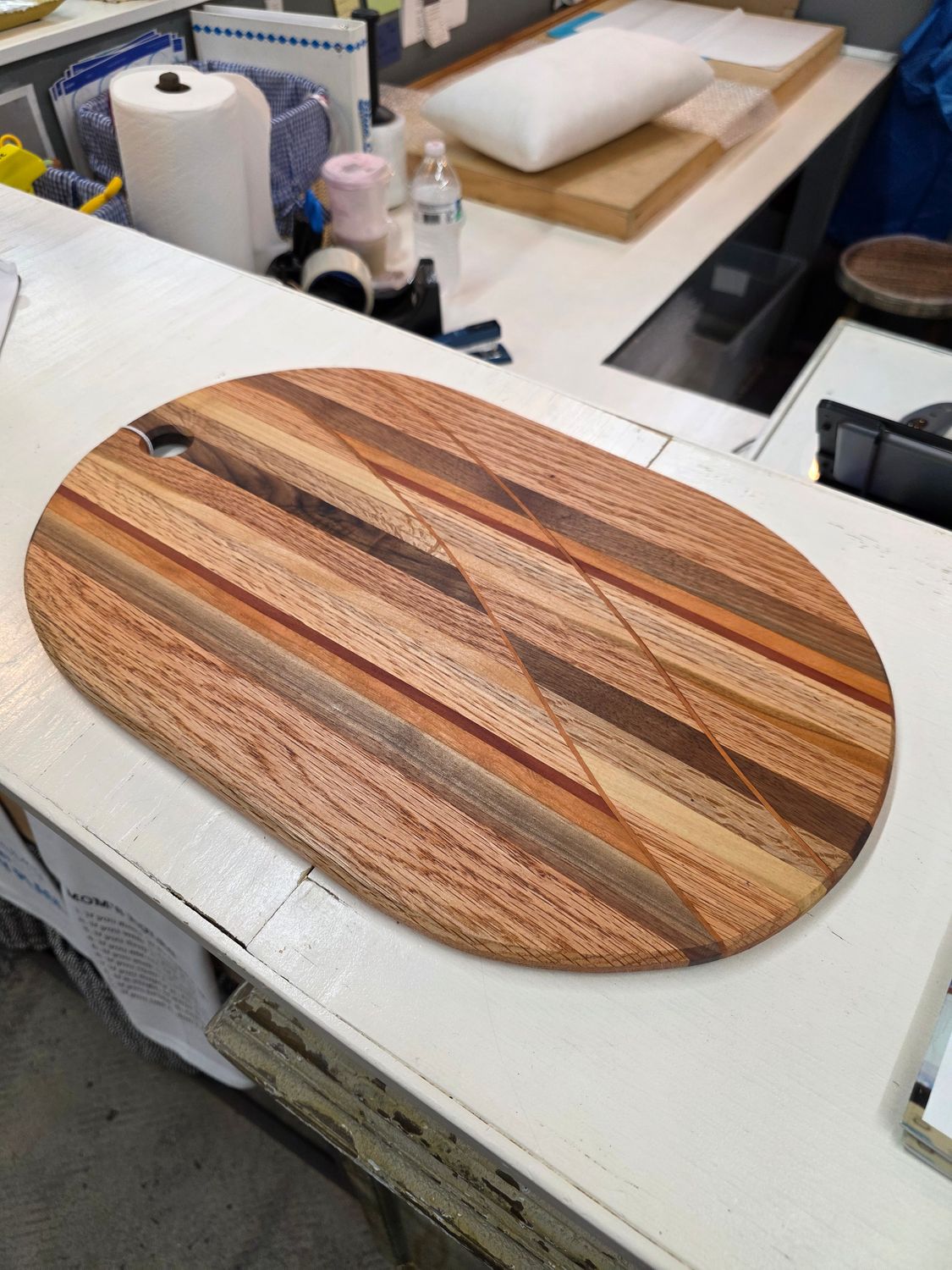 Stripe Cutting Board - 12&quot; x 18.5&quot;T