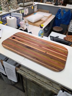 Stripe Cutting Board - 12&quot; x 23&quot;T