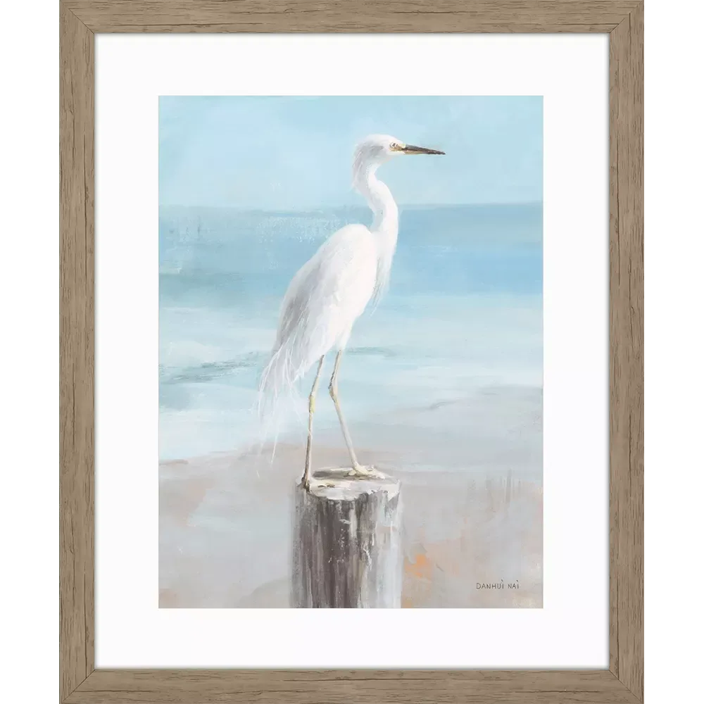 Seaside Egret - 27&quot;W x 33&quot;H
