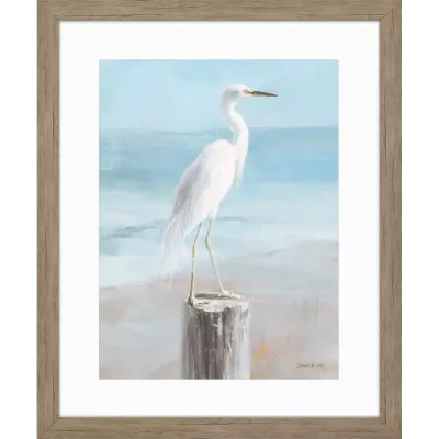 Seaside Egret - 27&quot;W x 33&quot;H